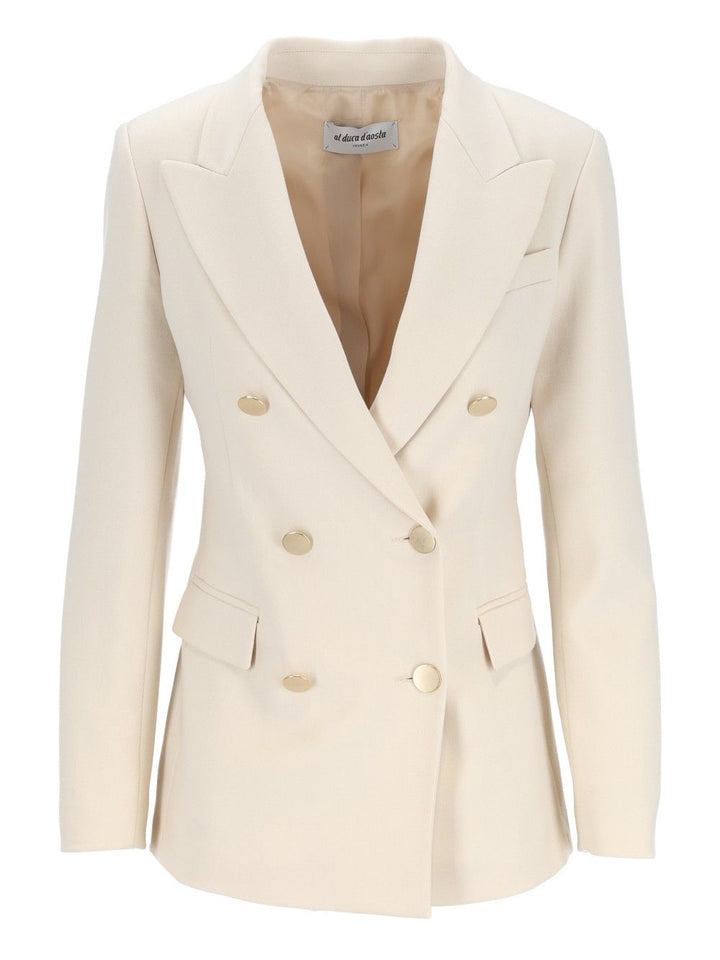 Al Duca D'Aosta Double-Breasted Jacket Jackets - White | de1859f2f30f46877f5dd15e047acc08130ab4fe