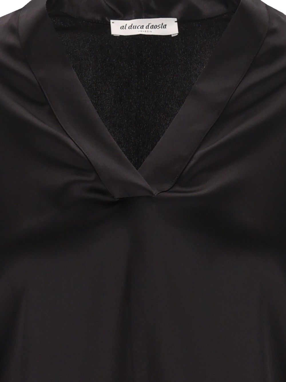 Al Duca D'Aosta Long-Sleeved Tunic Tops - Black | 123d037ca865179e24b1fe2d453581b1a0ecff5a