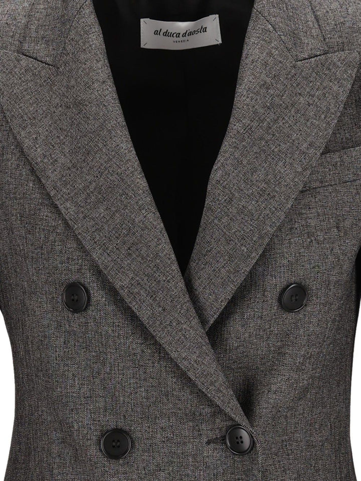 Al Duca D'Aosta Double-Breasted Jacket Jackets - Grey | 615dc43be011a9e616570ab3c3c1d8cb51170aeb
