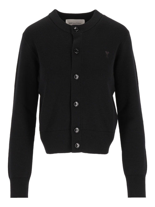 Knitted Cardigan Knitwear Black