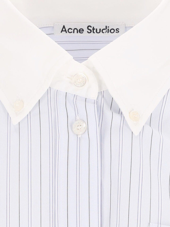 Acne Studios Short-Sleeved, Button-Up Shirt Shirts - Light blue | 93637ee3c92fd17d988910d500859d62b8a07a65