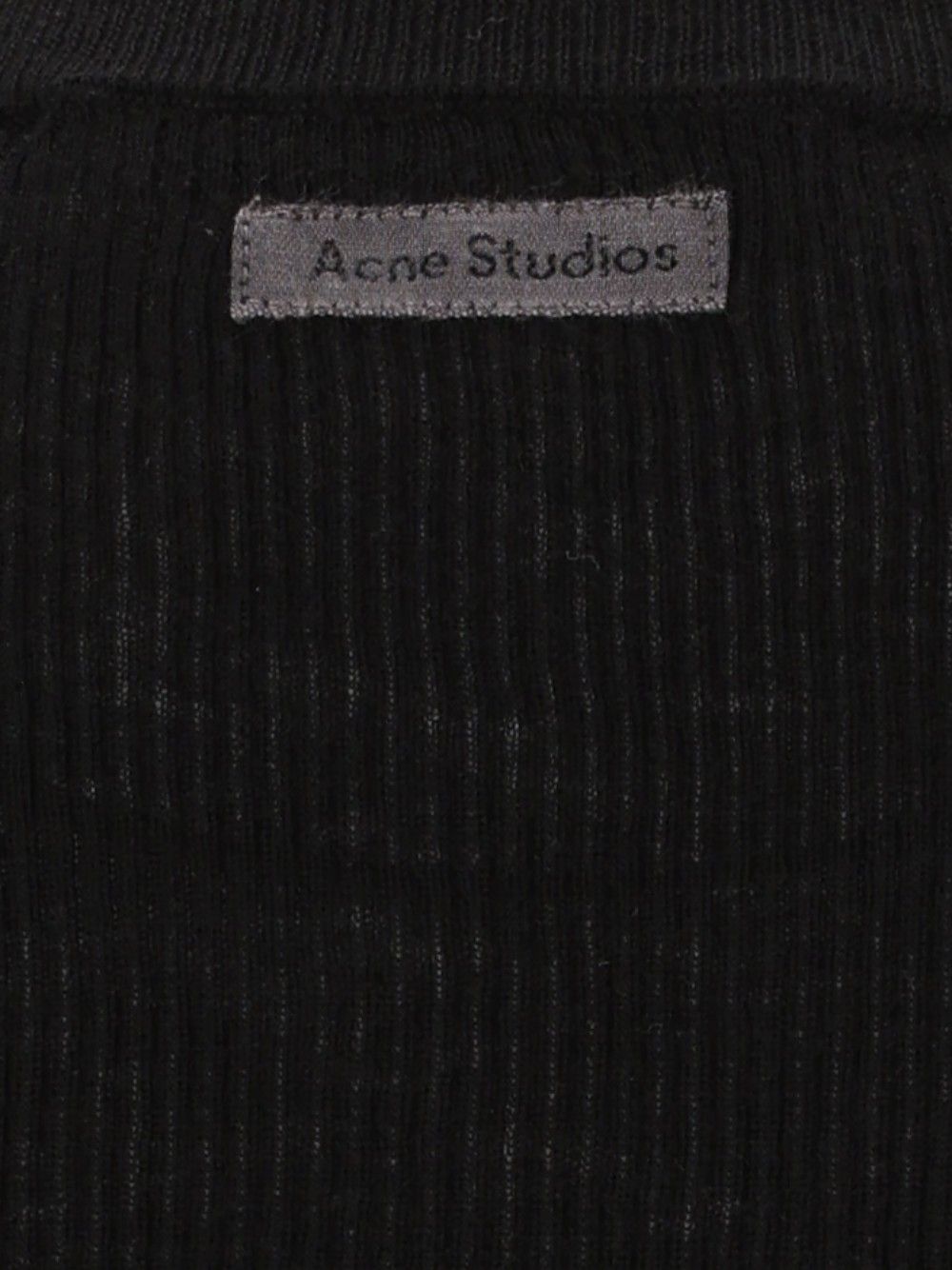 Acne Studios Layered Button-Up Cardigan Knitwear - Black | e2f13ef53e03744010f7e50bc1a530e5ed3613be