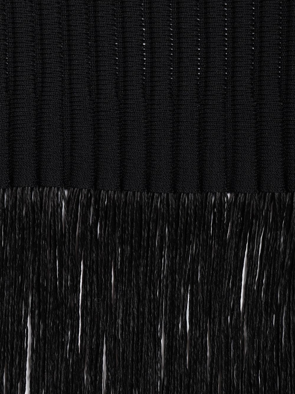 AlaÏA Tubular Skirt With Fringes Skirts - Black | 8d332f26b4619f46a8b05c998c91c08c4b7c2ad0
