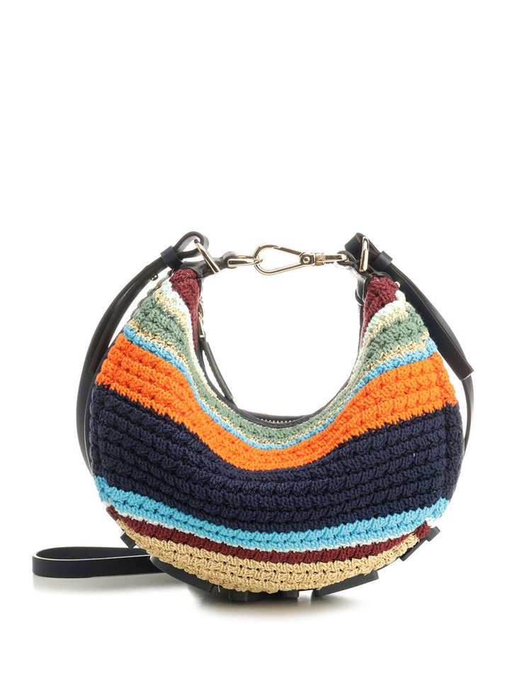 Fendi Mini Fendigraph Paglia Righe/V Handbags - Multicolor | 0b4af53e00b1bc50bd95675d5932008446cfa4bc
