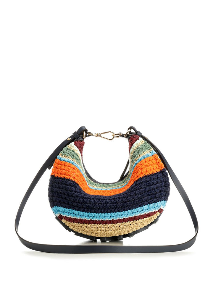 Fendi Mini Fendigraph Paglia Righe/V Handbags - Multicolor | 2f3dd2bd19f91d95a61253a224470351644250a2