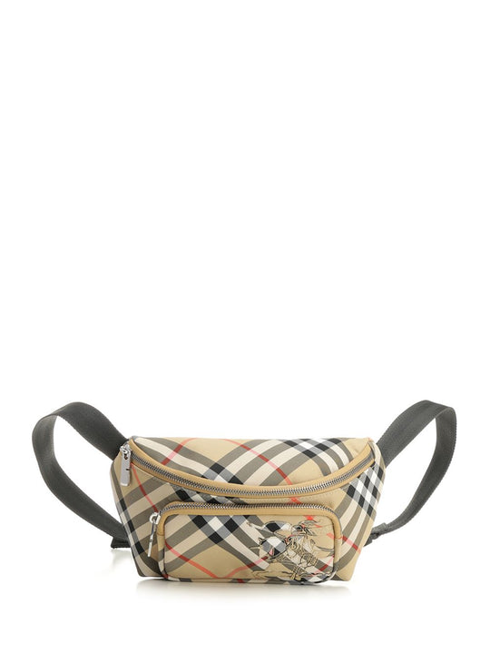 Small Check Pouch Belt Bags Beige