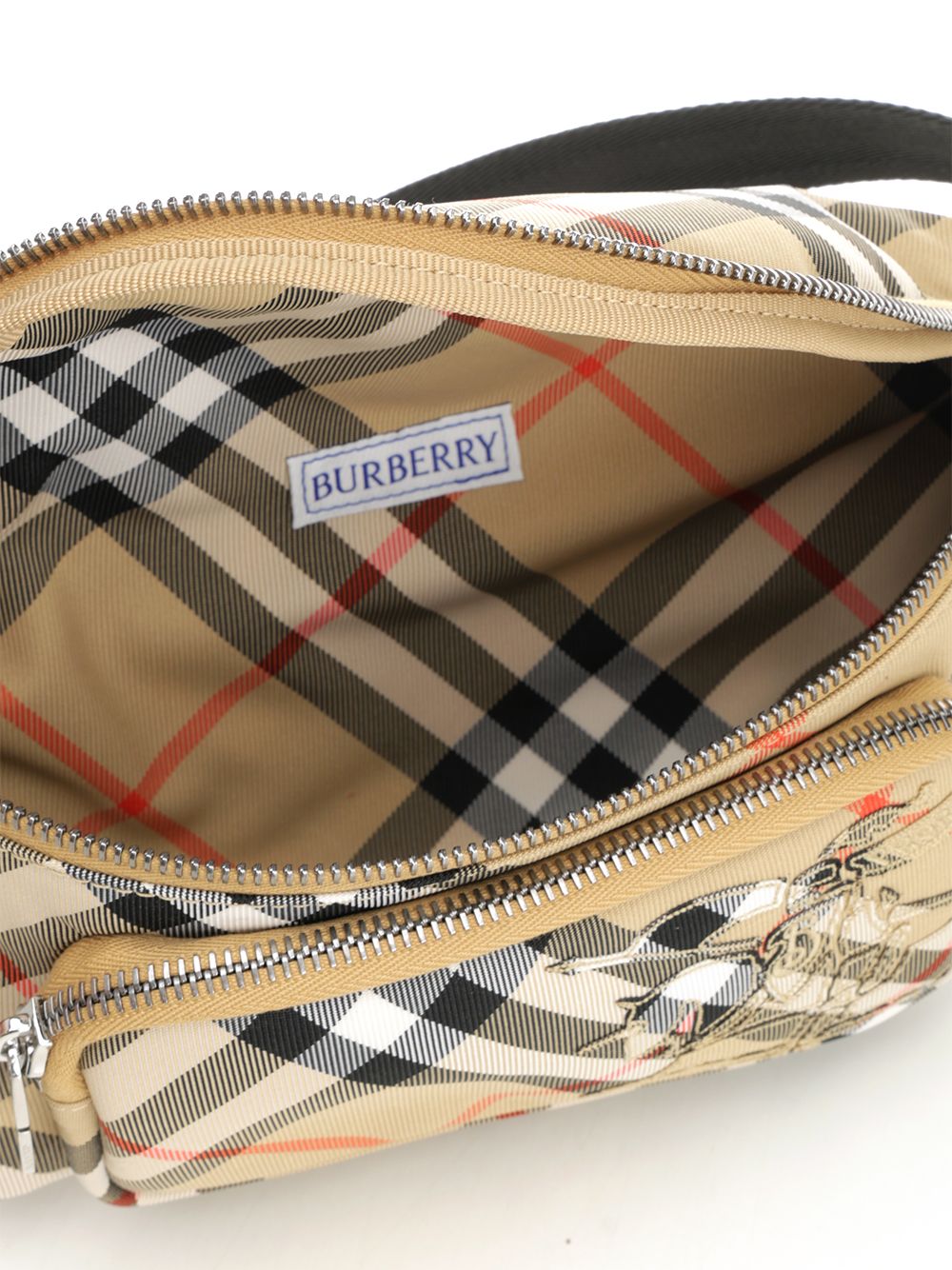 Burberry Small Check Pouch Belt Bags - Beige | ee756ec6a5a2a48e6c522bf0ecec4d43ad1190c7