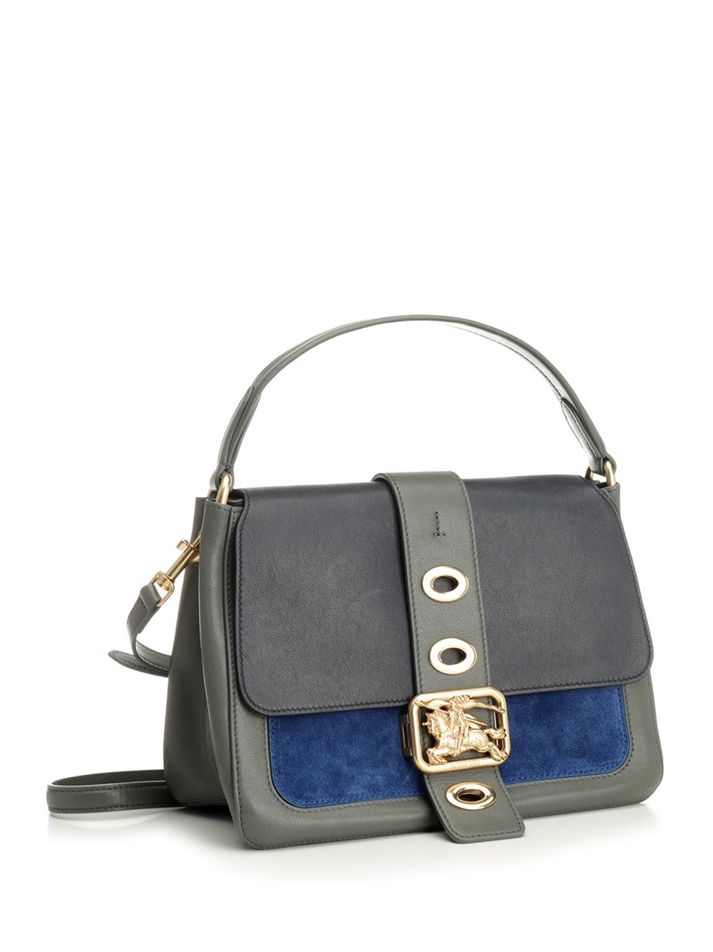 Burberry Small Rider Bag Shoulder Bags - Blue | 33e88157bcff80ec0f286a1df99c67681b2e506d
