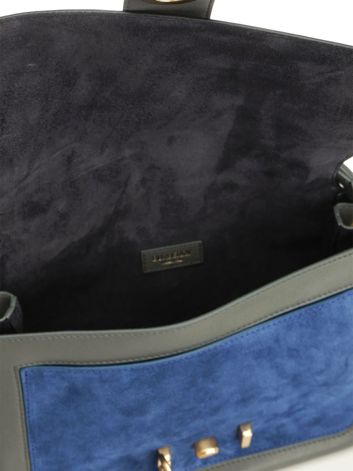 Burberry Small Rider Bag Shoulder Bags - Blue | ca002d5d01b96392d1e0b1fb61b49d115410523e