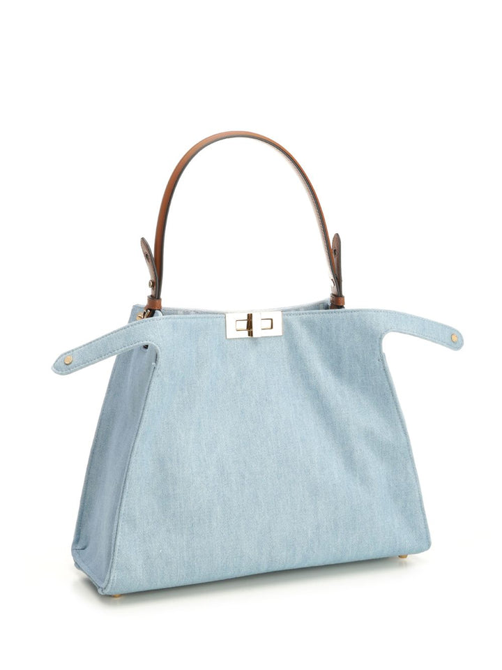Fendi Fendi Way Mediu Denim/Denim Ff Shoulder Bags - Light blue | c1ab5f39f973881af37140c39c5ee231b4c992da