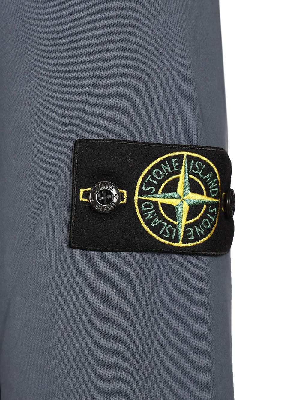 Stone Island Organic Cotton Sweatshirt With Short Zip Knitwear - Blue | a144aae81e2eed8919eb4020669a5a86ee613be9
