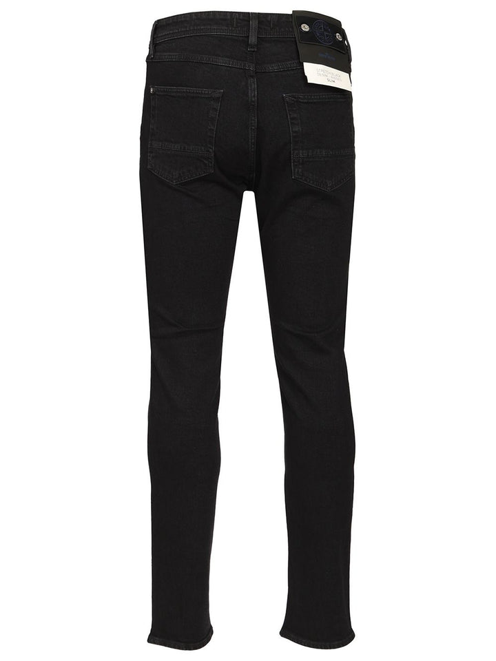 Stone Island Five-Pocket Denim Jeans - Black | 461db81c9cde42857edfa810ff7150e0e8d544d6