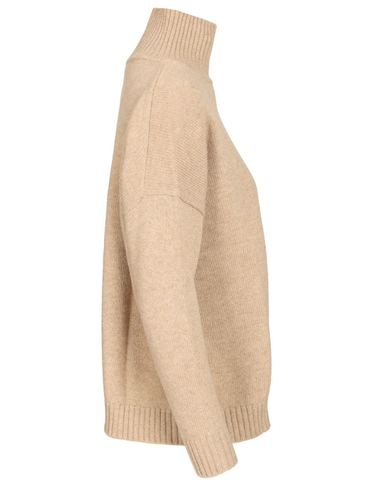 Weekend Max Mara Turtleneck Sweater Knitwear - Beige | 475a96448ae74fd6d5d455471f2c75ba38ded5a1