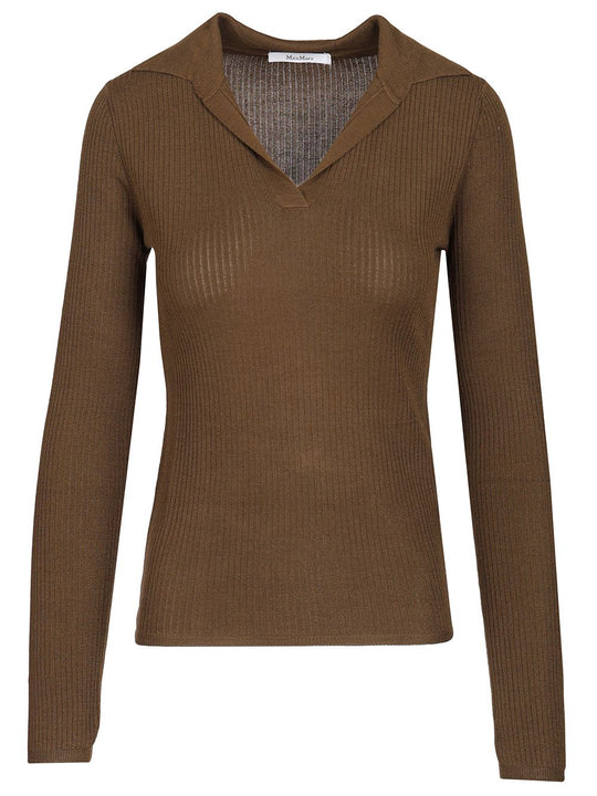 Knitted Top Knitwear Green