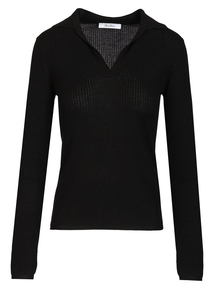 Max Mara Knitted Top Knitwear - Black | 9b21b96d54a3b3f328661c58f4acca77895d45f7