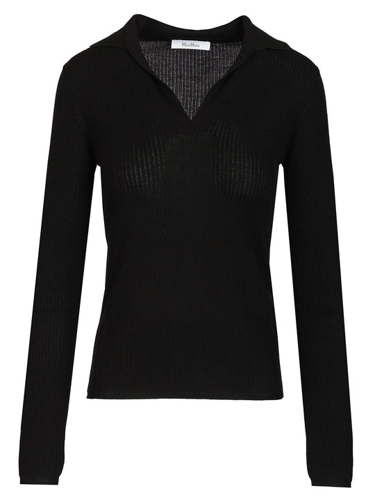Knitted Top Knitwear Black