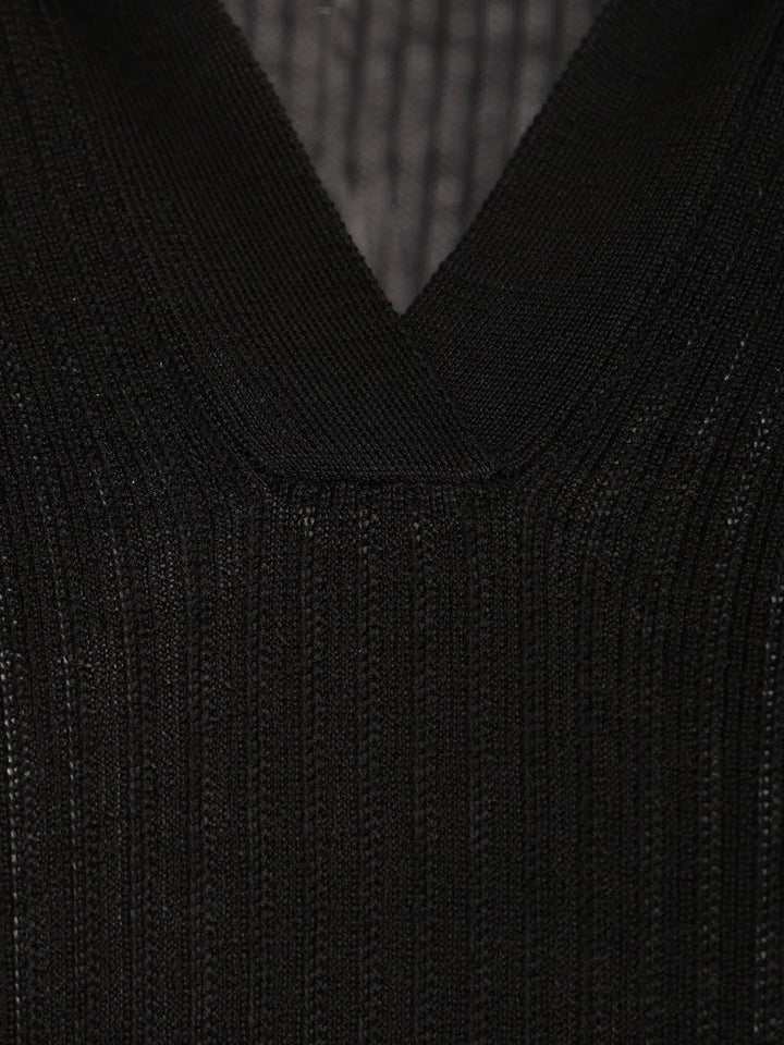 Max Mara Knitted Top Knitwear - Black | 9dff27d10eb69e8c792c2d77b08811599026ff97