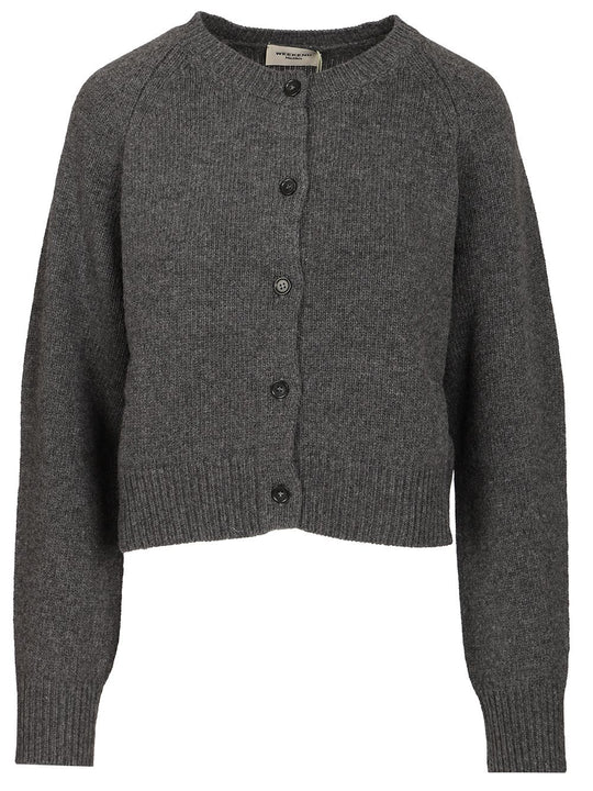 Button-Down Cardigan Knitwear Grey
