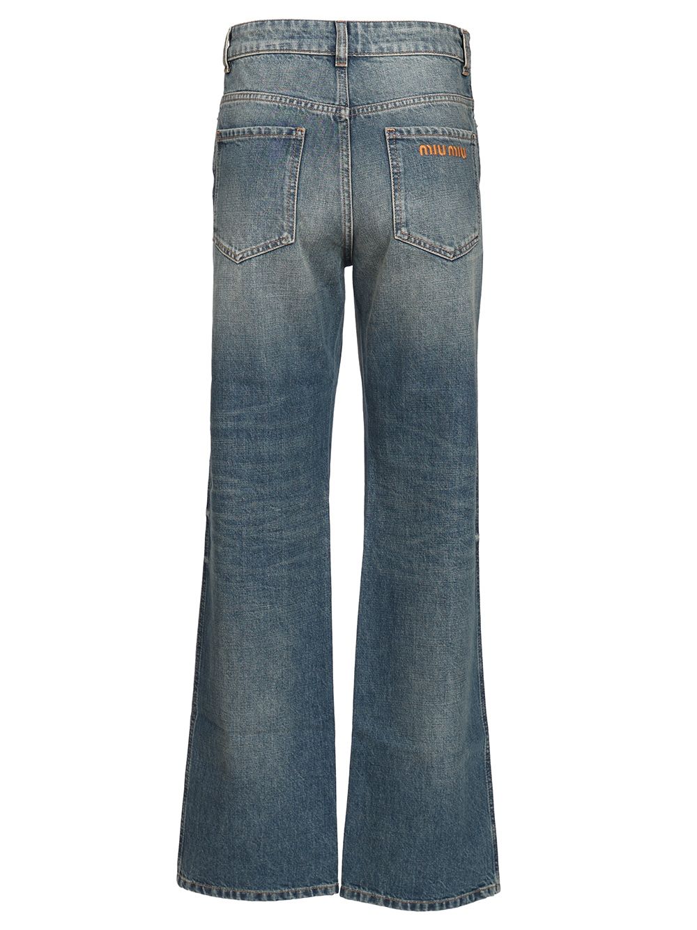 Miu Miu Five-Pocket Denim Trousers Jeans - Blue | 8aa0058599c759767ab7afcd648b73d6be351462