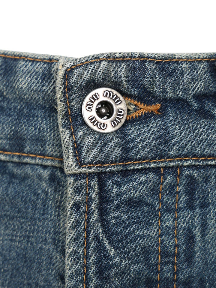 Miu Miu Five-Pocket Denim Trousers Jeans - Blue | 5936c32bd444d6fe136967bdace055aec4a82c0a