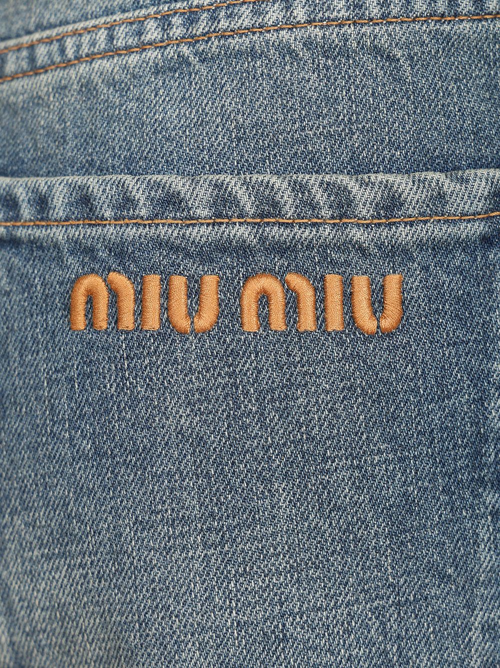 Miu Miu Five-Pocket Denim Trousers Jeans - Blue | fcb5a12f5e38fbc4aa6192988c5ae2cab12d6c2c