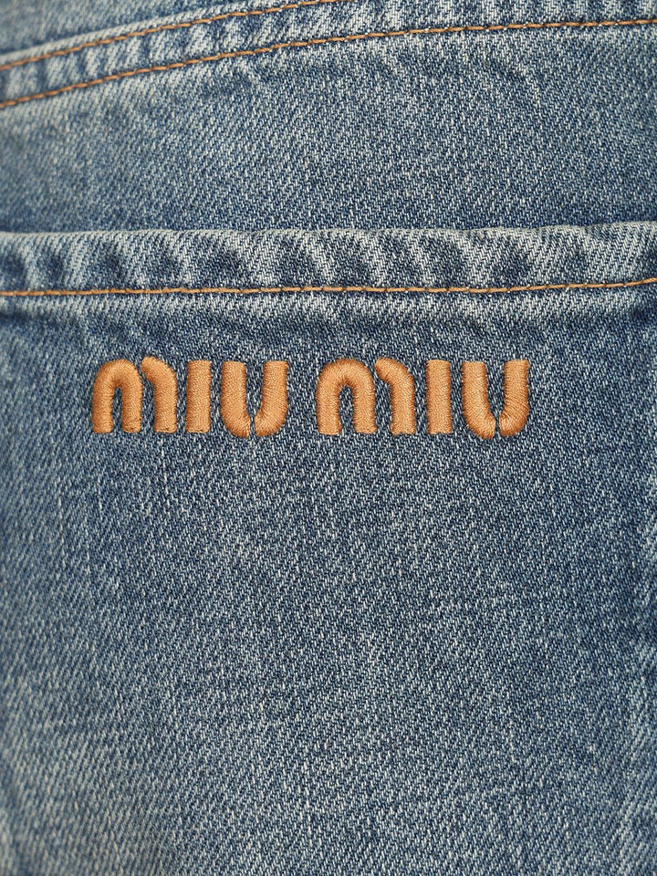 Miu Miu Five-Pocket Denim Trousers Jeans - Blue | fcb5a12f5e38fbc4aa6192988c5ae2cab12d6c2c