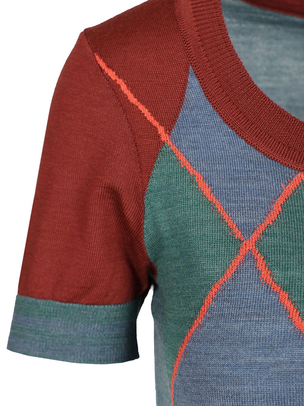 Vivienne Westwood Argyle Wool And Cotton Sweater Knitwear - Multicolor | ca7d5fe8bb2ce5ab248245969fbdf884ba11cc2b