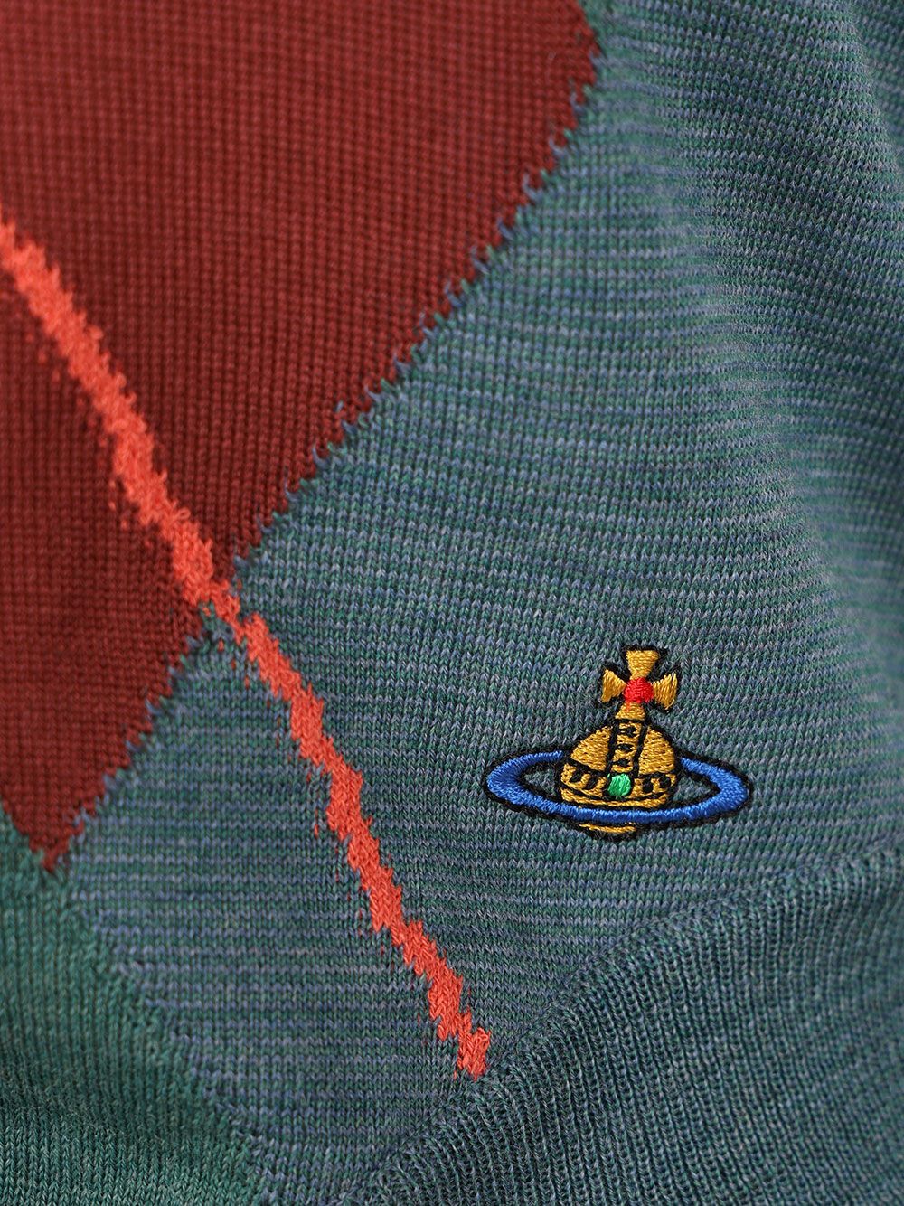 Vivienne Westwood Argyle Wool And Cotton Sweater Knitwear - Multicolor | f1c34c208ea4b8e9a175cf4968577202747171aa