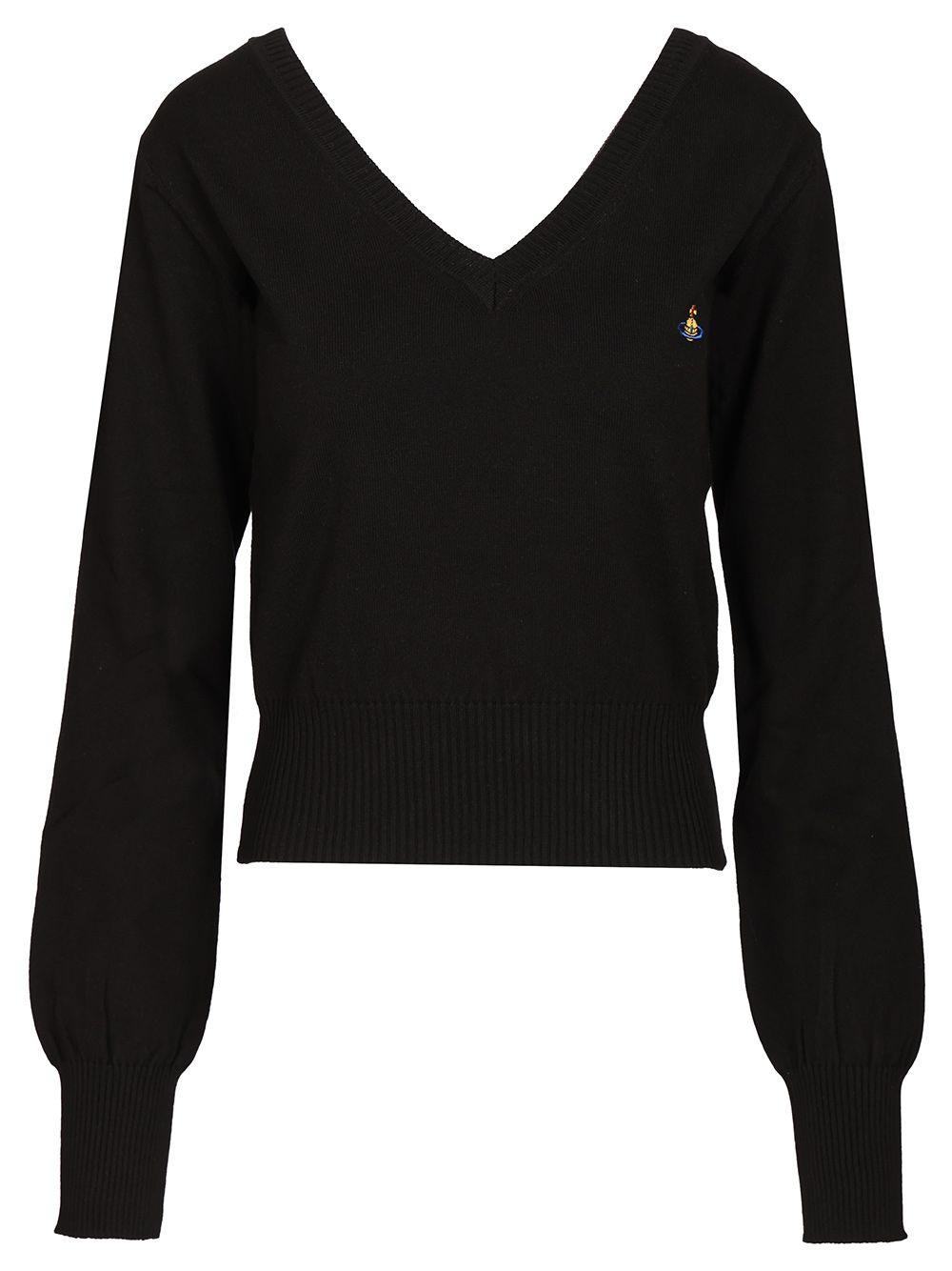 Vivienne Westwood Beatrice Cotton And Cashmere Sweater Knitwear - Black | 03ecc5fb2e1ab809099a4b566290e51f7d8374bd