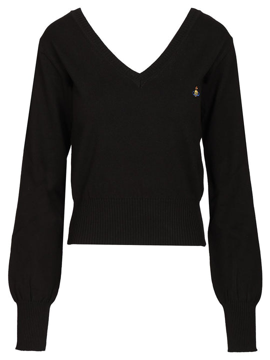 Beatrice Cotton And Cashmere Sweater Knitwear Black