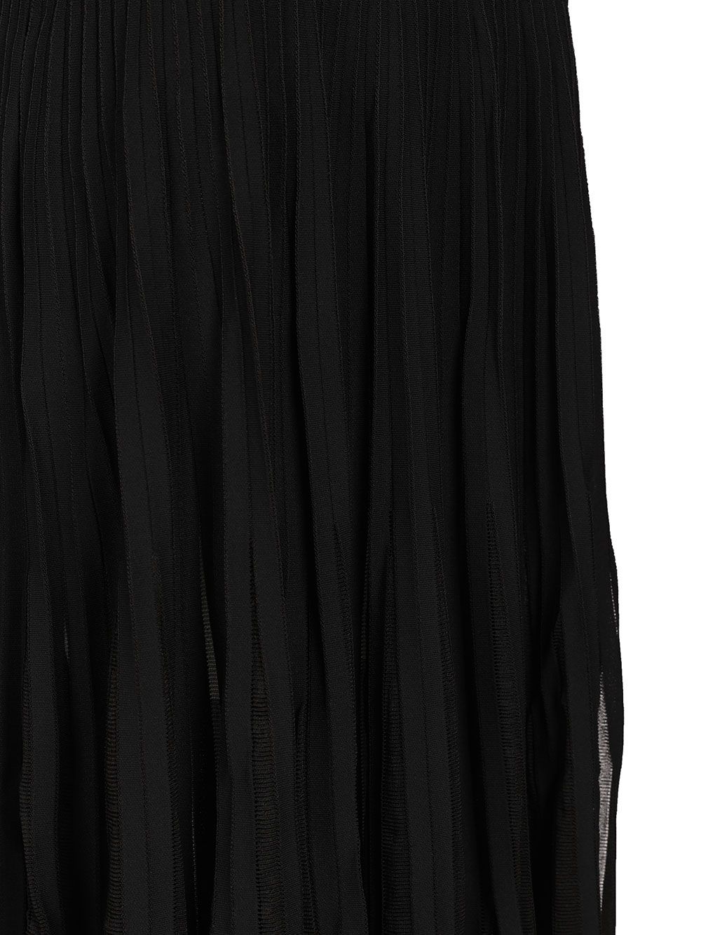 AlaÏA Pleated Sheer Dress Dresses - Black | f8cc26760f15affe61ce9eefb2421bec733800e3