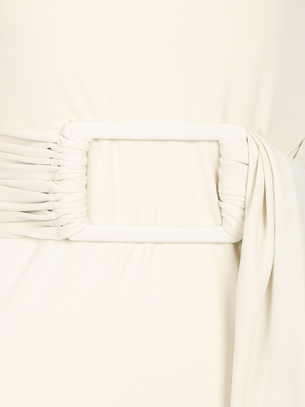 AlaÏA Jersey Dress With Belt Dresses - White | eb129b143caf1744cb297834591a9490fb64fabf