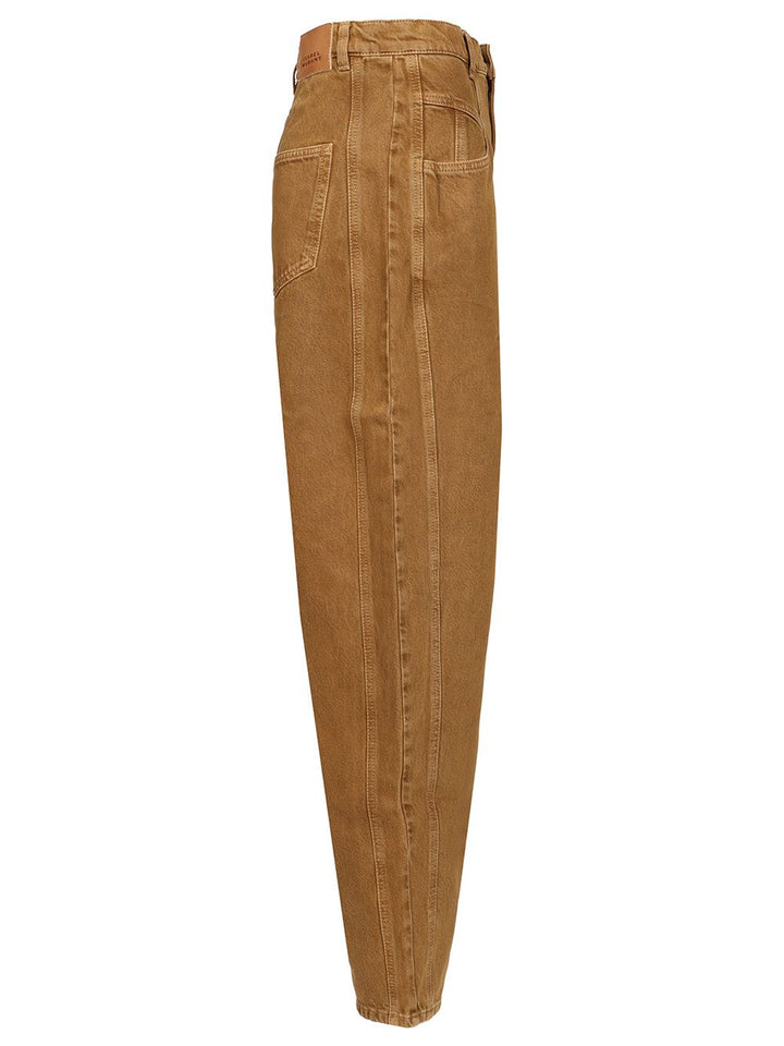 Isabel Marant Lisha Barrel Jeans - Brown | 8affb47f57601d1d251da1503c9c12c3b0e8f33f
