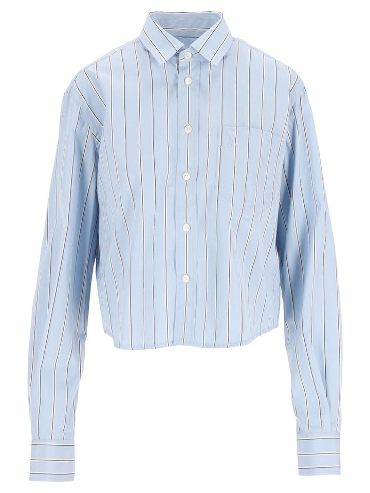 Ami Ami Paris Short Shirt Shirts - Light blue | 43bf65c3c1507c7c758d6b9f53cfda2b83b48e53