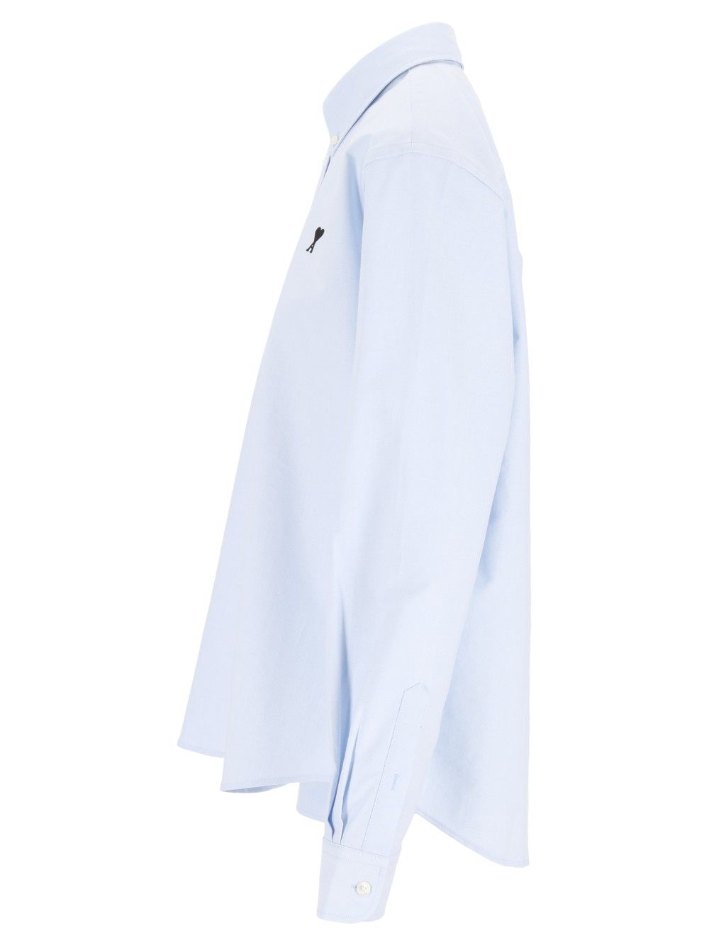 Ami Quota - Contrasted Ami De Coeur Button Down Collar Classic Fit Shirt Shirts - Light blue | 911a01c5d4092b7141b6e0ca07ab414f42729015