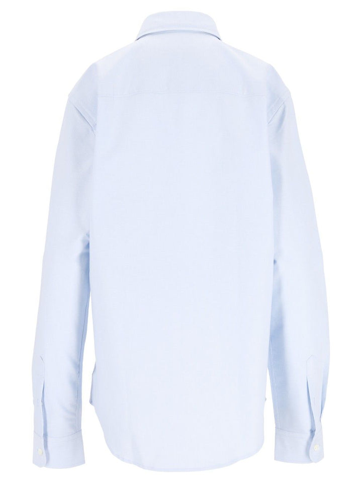 Ami Quota - Contrasted Ami De Coeur Button Down Collar Classic Fit Shirt Shirts - Light blue | ae7b36cb8bbee1c67bcac37b99a8f8994f9e60f5