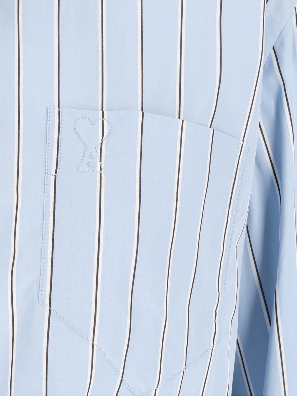Ami Ami Paris Short Shirt Shirts - Light blue | 093590e36e75127d35431f763785da5c5c8fe944