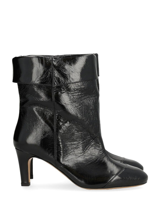 Eldra Leather Ankle Boots Black