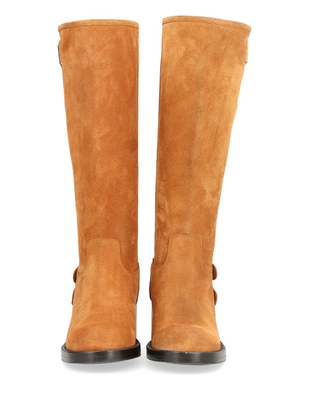 Chloe' Dakota Suede Biker Boots - Brown | 0b9ec9d10ac0e01311f64a6cf8e146e25f367bc4