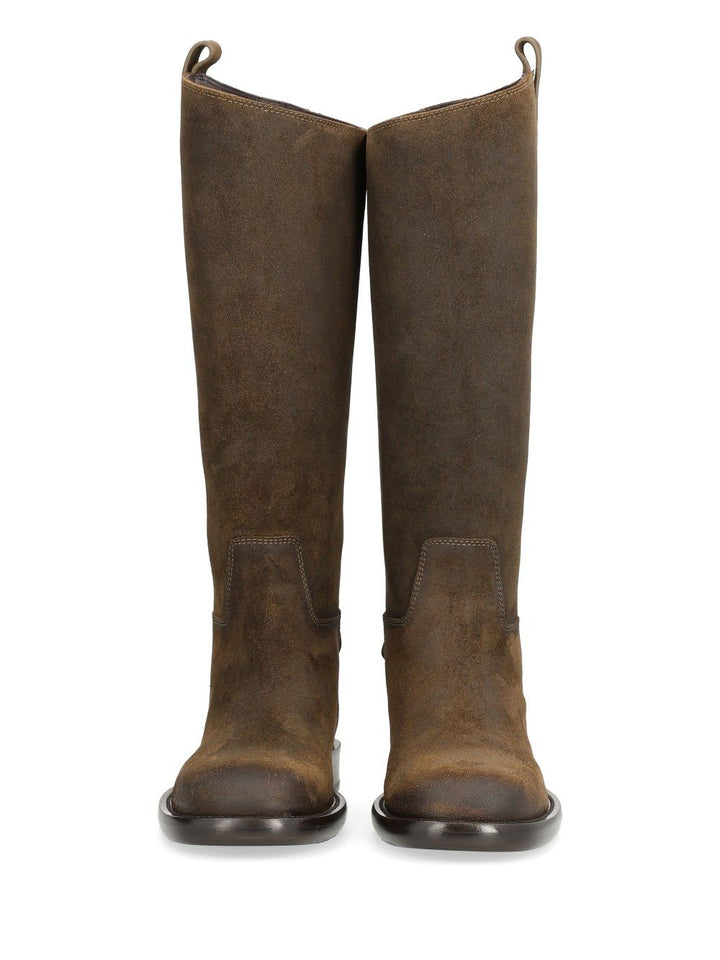 Burberry Cavalier Suede Boots - Brown | d791b2a0f27c6721f9200982731be01dc89f654b
