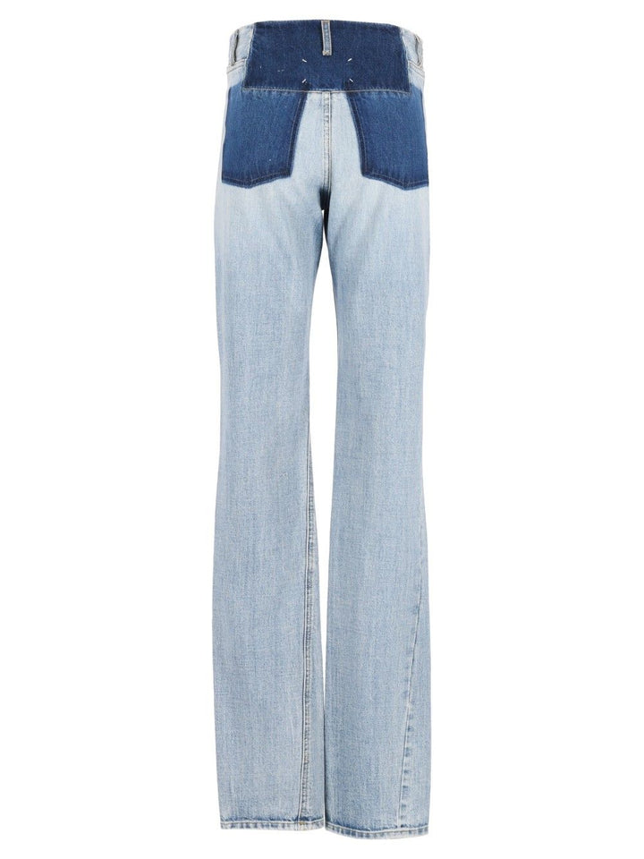 Maison Margiela Two-Tone Trousers Jeans - Light blue | bb5e462ea6c82b2cecaed187ba0661265edcaed8