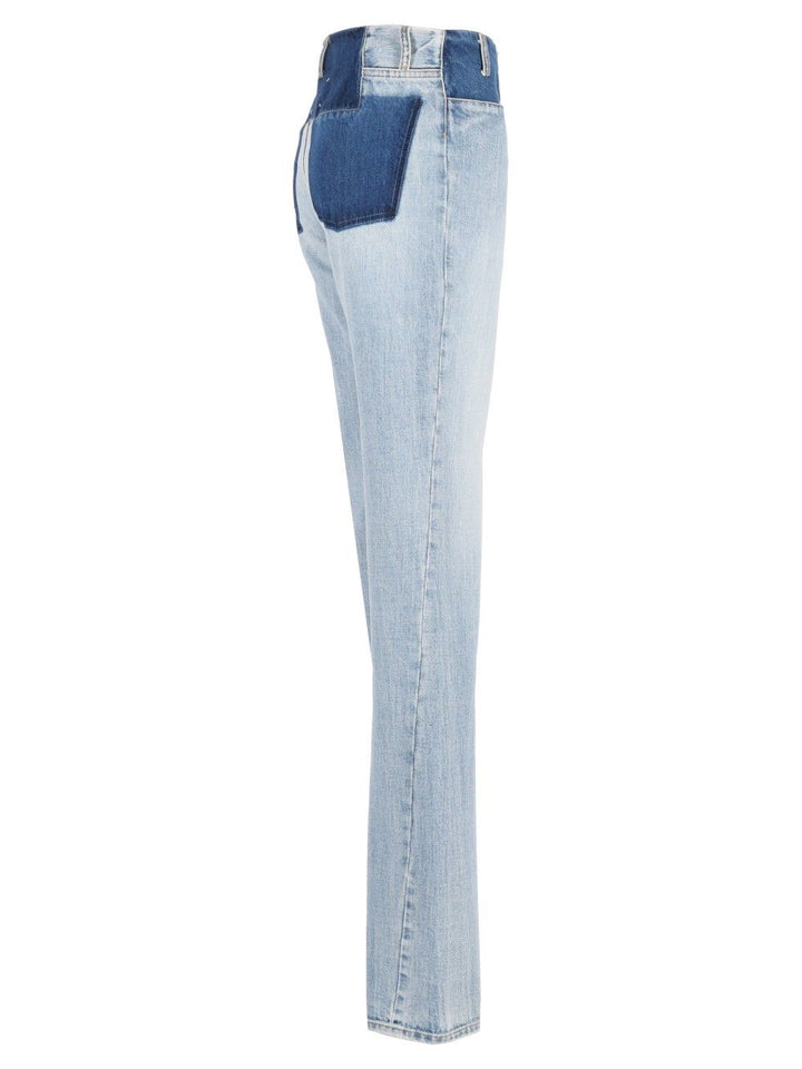Maison Margiela Two-Tone Trousers Jeans - Light blue | 75f24773799b996a0eecd764bbc0e05a553b9fcf