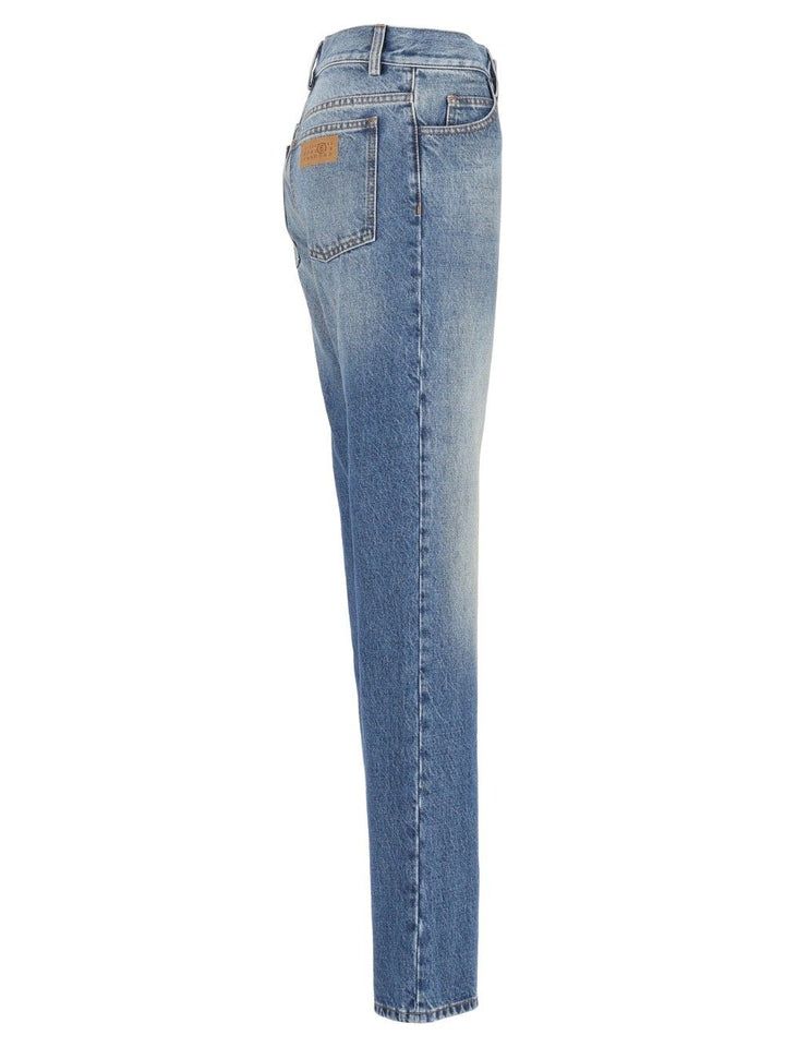 Mm6 Maison Margiela Wide-Leg Jean Jeans - Blue | 3338c35df8d735bcdf12a210a951405aa7c46515