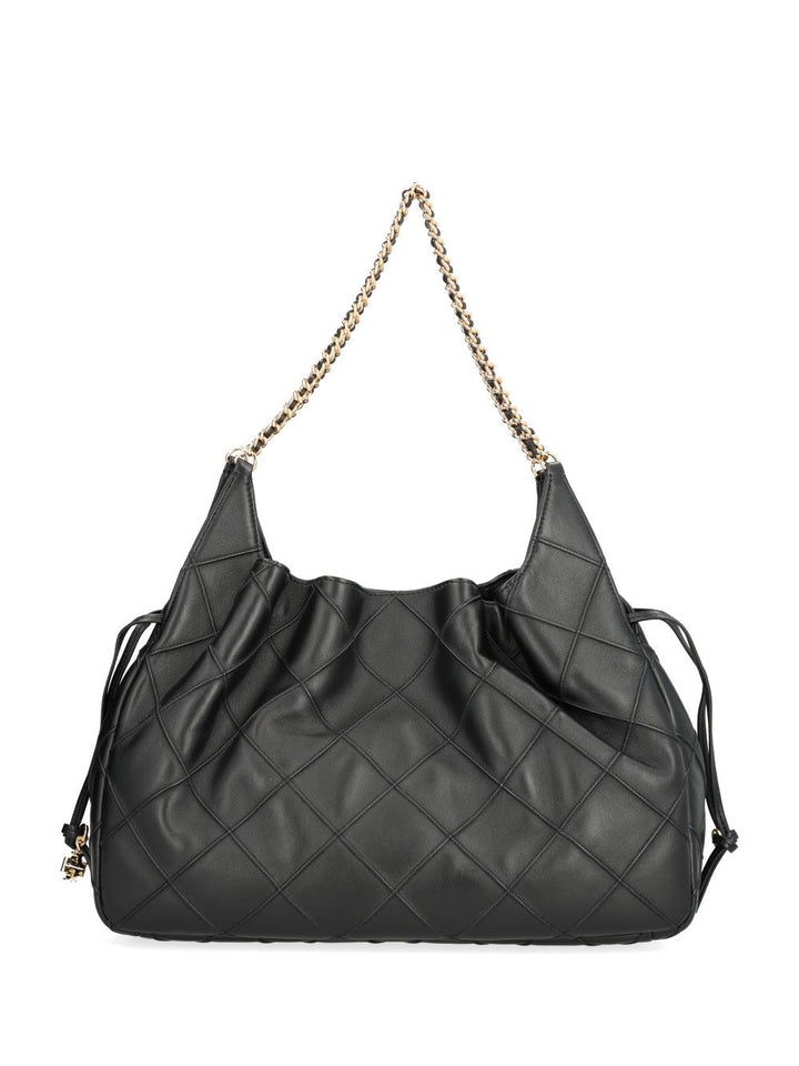 Tory Burch Fleming Shoulder Bags - Black | dccc801a2da94766c1e6c6a018685027e26b08c8