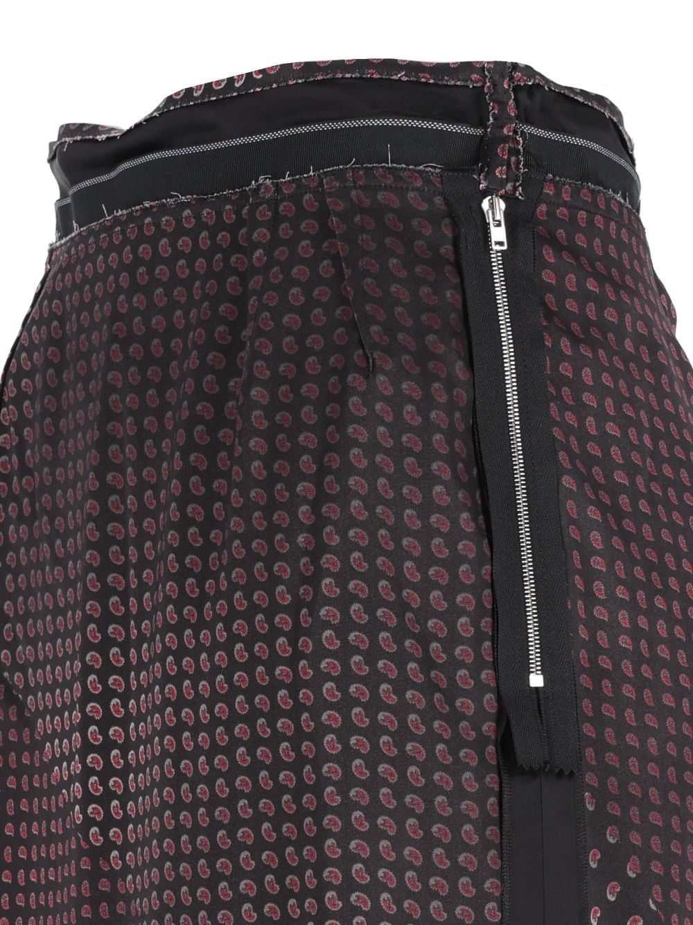 Maison Margiela Paisley Print Midi Skirt Skirts - Black | ee78fb99960dd6cb872ecd7b9b1f43510fa8fb97