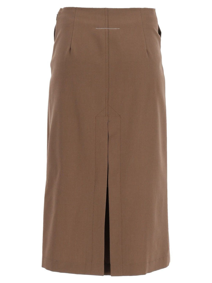 Mm6 Maison Margiela Wrap Skirt Skirts - Brown | a588170c616d44a0020931ff10be109659174d52