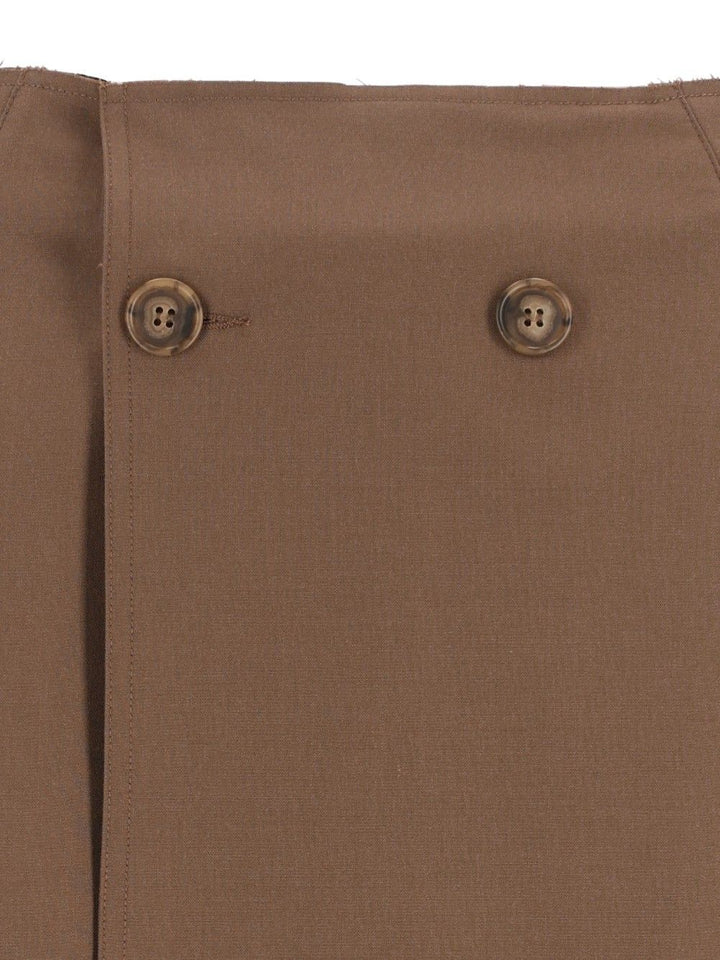 Mm6 Maison Margiela Wrap Skirt Skirts - Brown | 42824d5556609e7901446176d156571a707293b9