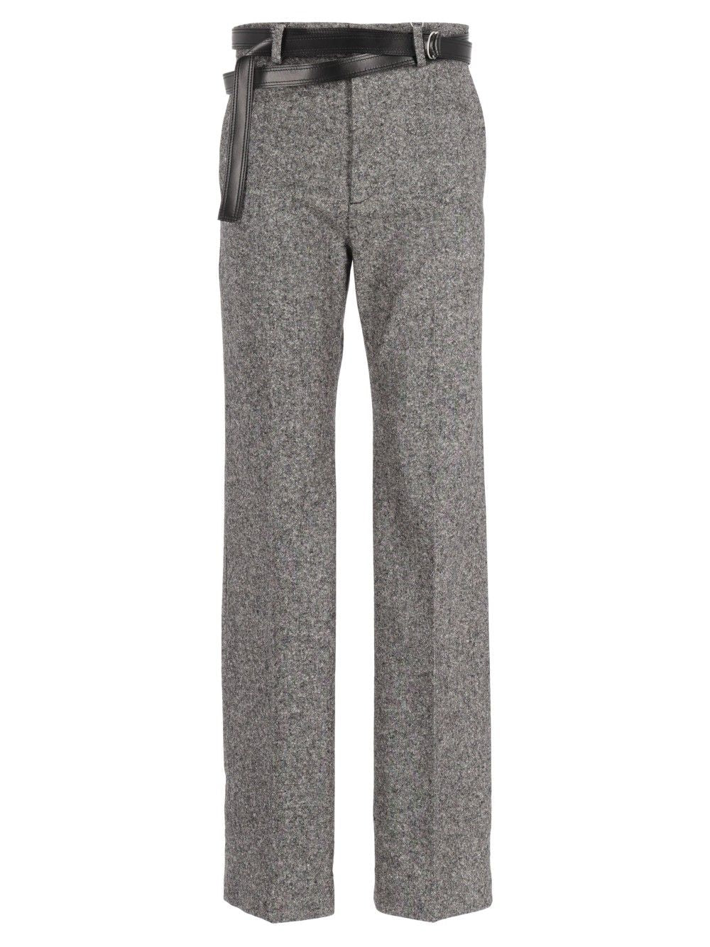 Mm6 Maison Margiela Pleated Trousers - Grey | 59d5d9c75376714f88bfdffe674597927acca5b9