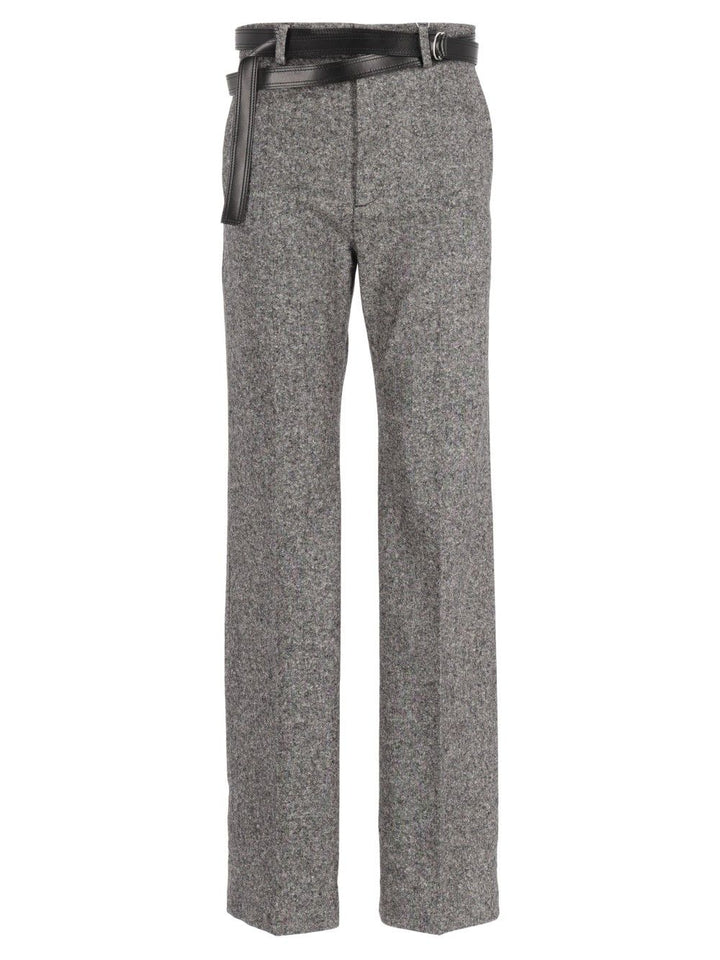 Mm6 Maison Margiela Pleated Trousers - Grey | 59d5d9c75376714f88bfdffe674597927acca5b9