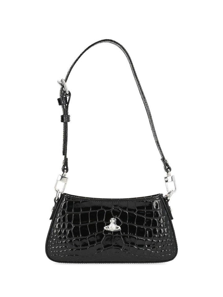 Vivienne Westwood Tasha Shoulder Phone Bag Shoulder Bags - Black | 90fc67cd0ef13f3cfc7d157380f93f890b2ec456